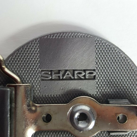 Vtg 80s Sharp Electronics Employee Belt Buckle Silver Tone Equations Nerd Geek - Picture 4 of 5